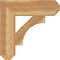 Ekena Millwork Westlake Craftsman Rough Sawn Bracket, Western Red Cedar, 6"W x 24"D x 24"H BKT06X24X24WTL04RWR - alternate 3